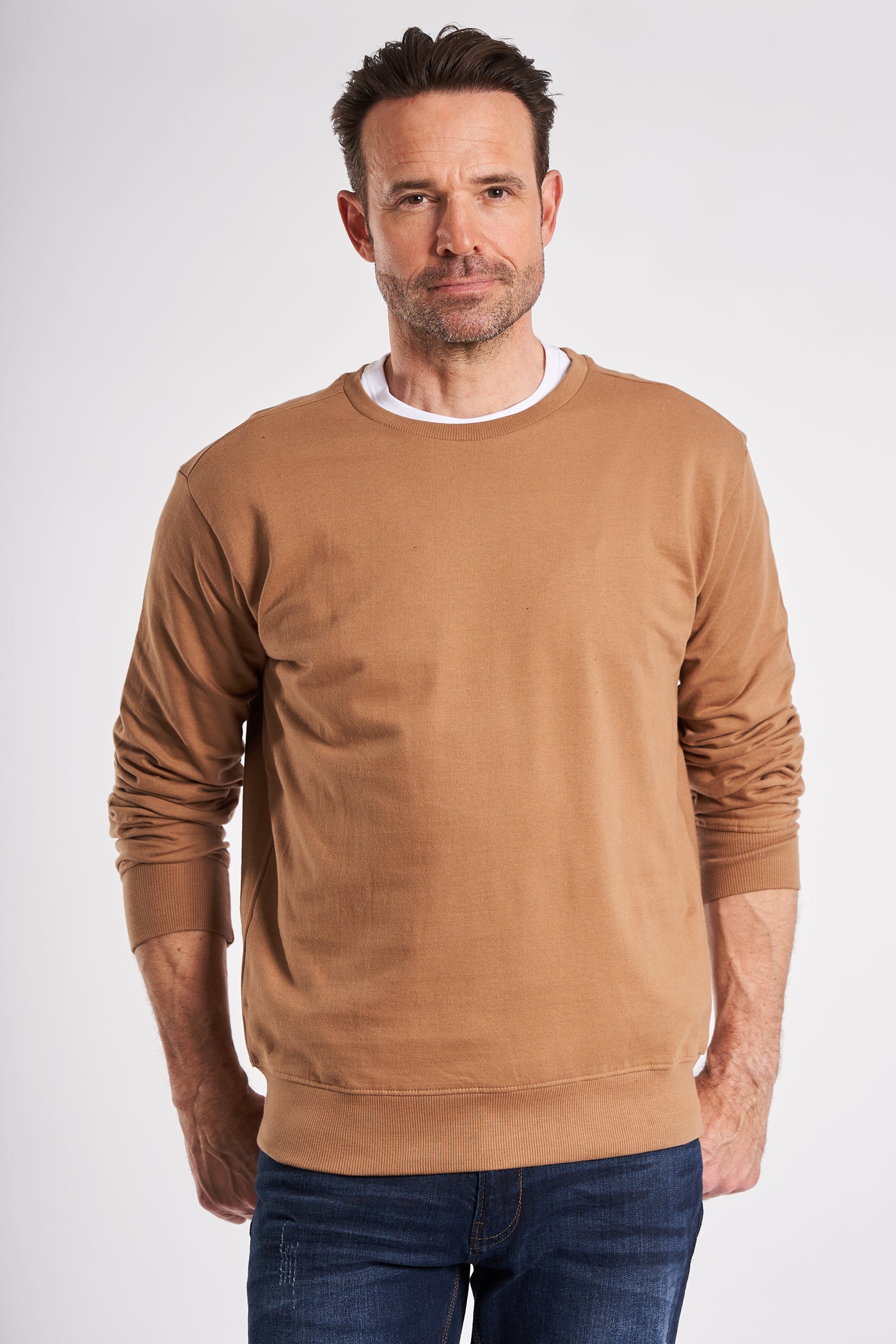 Basic Sweatshirt 'Ans' - Camel