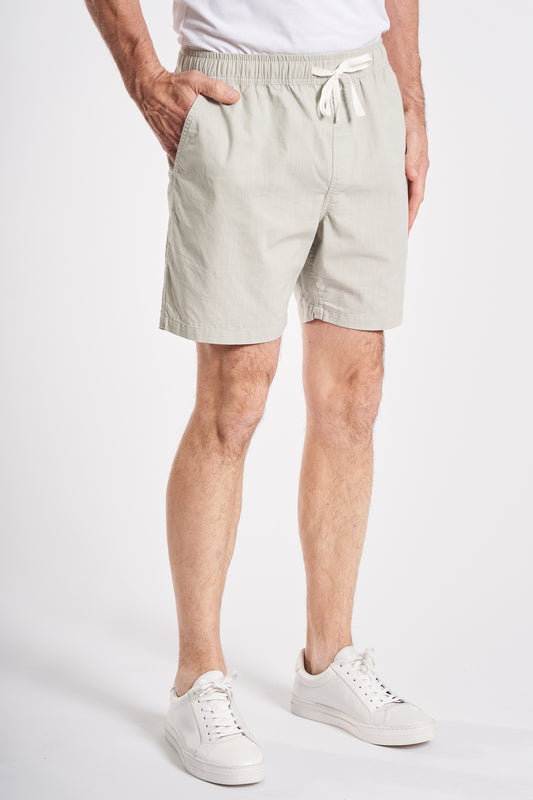 Linen look shorts - Grey