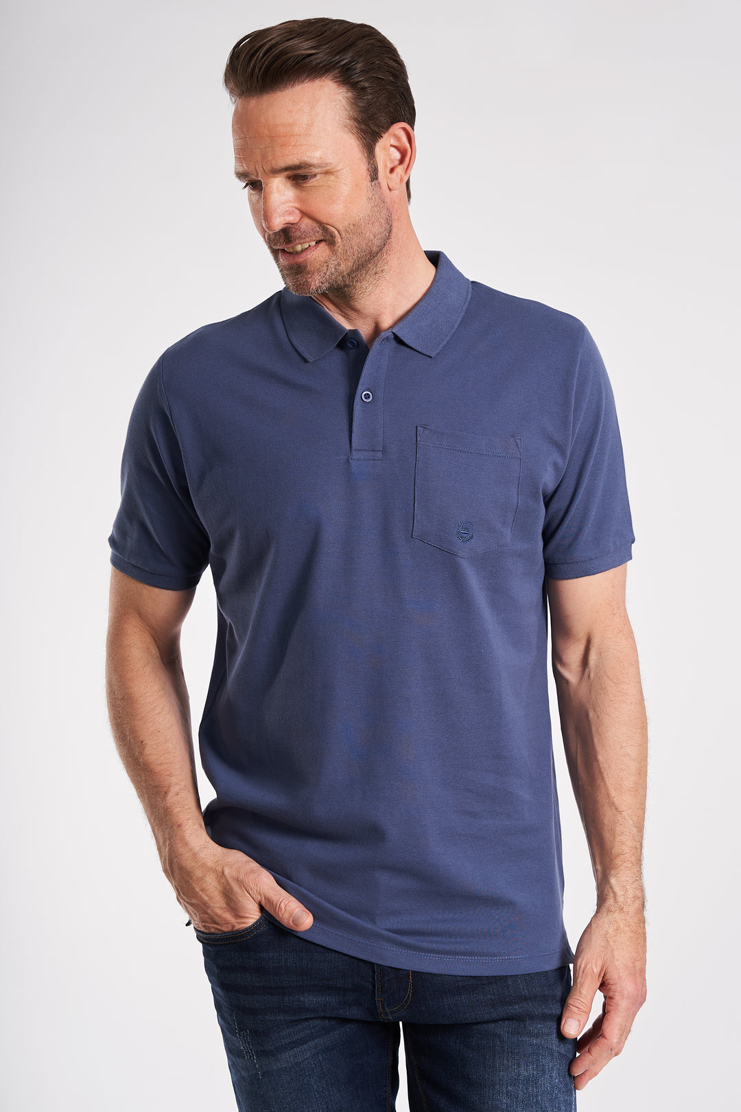 Skjern Polo - Denim Blue
