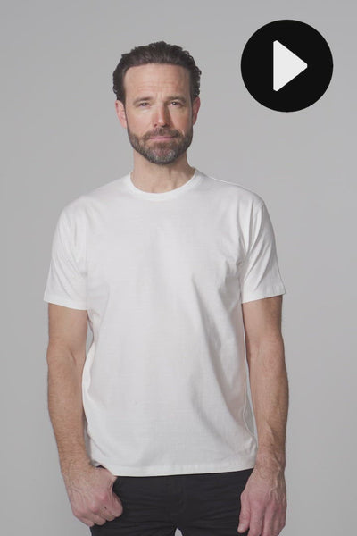 basic herre t-shirt hvid bomuld