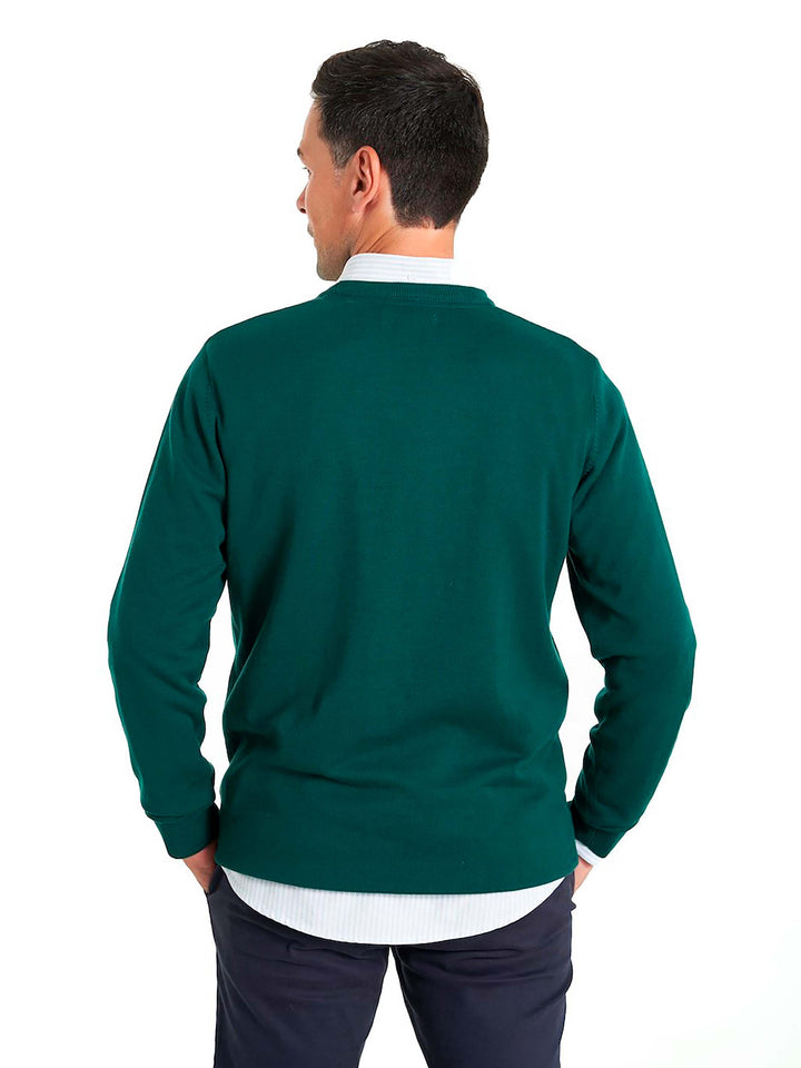 Adair strik pullover til mænd grøn