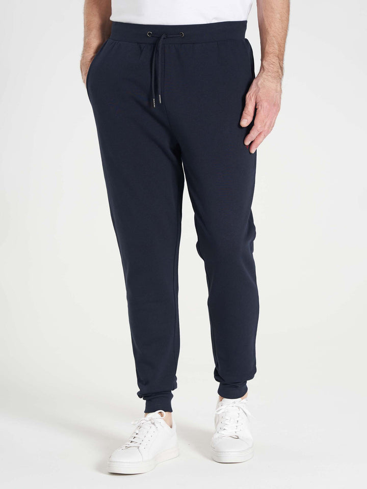Basic sweatpants til mænd med logo mørkeblå
