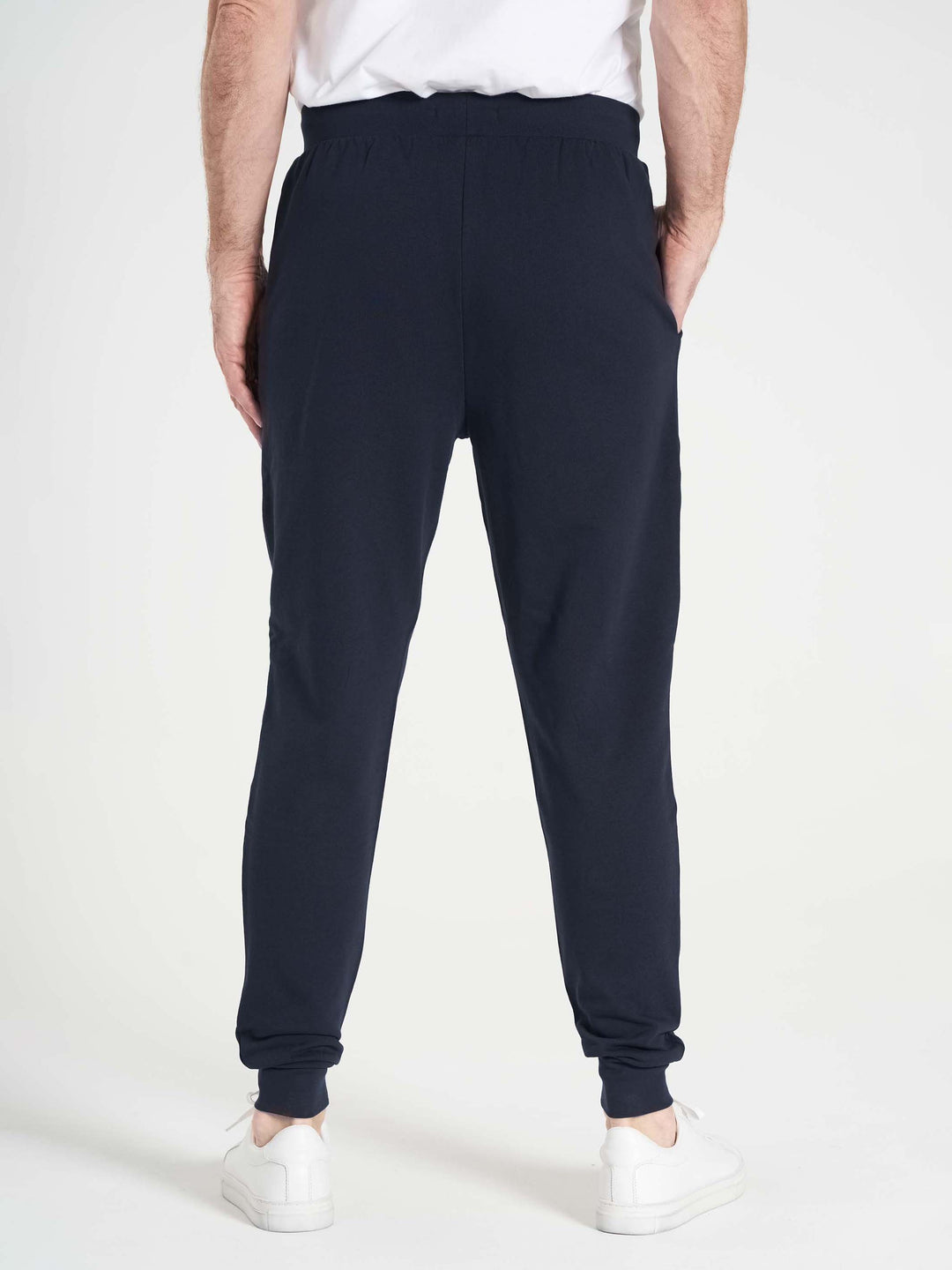 Basic sweatpants til mænd med logo mørkeblå