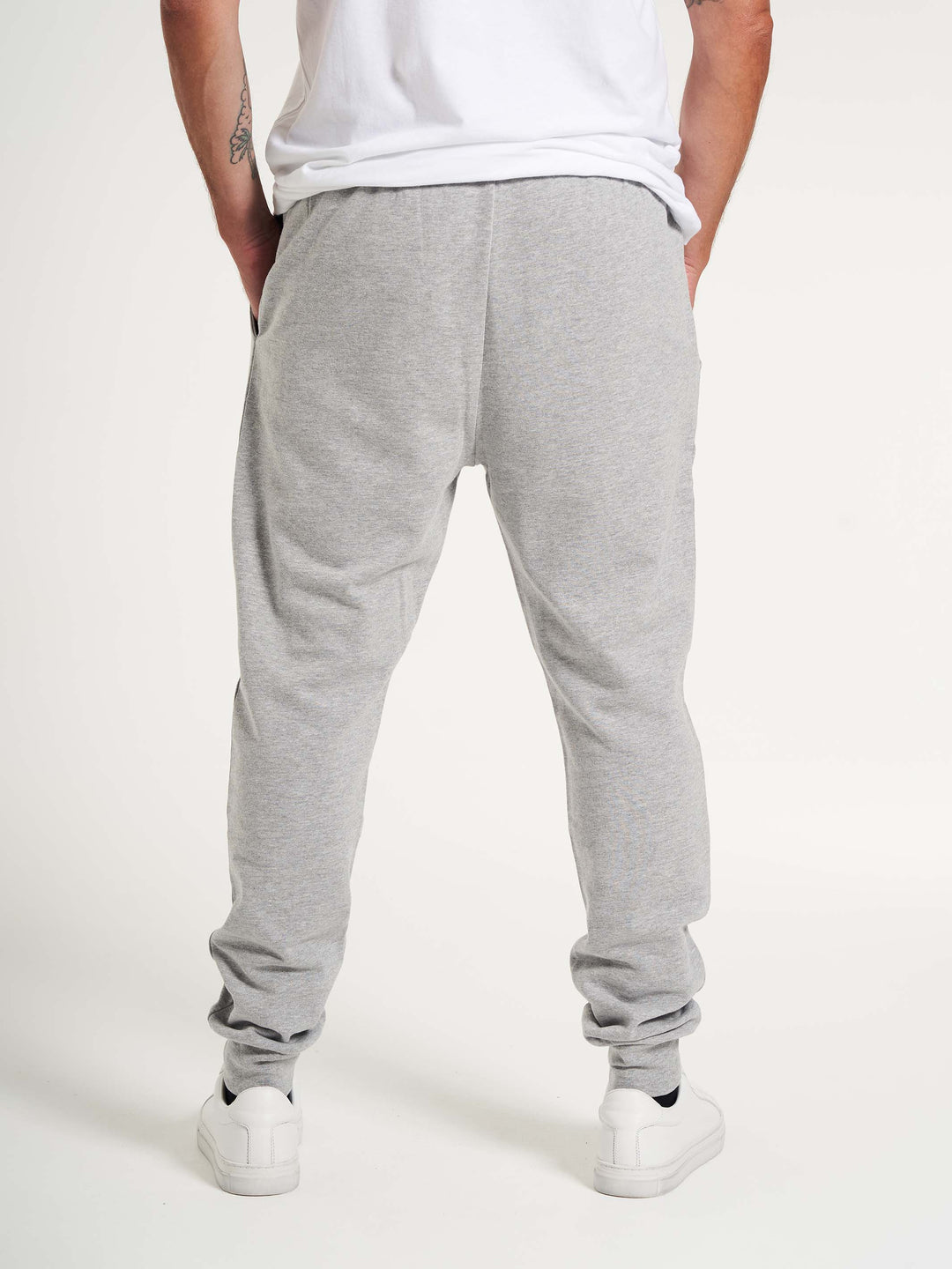 Basic sweatpants til mænd med logo grå