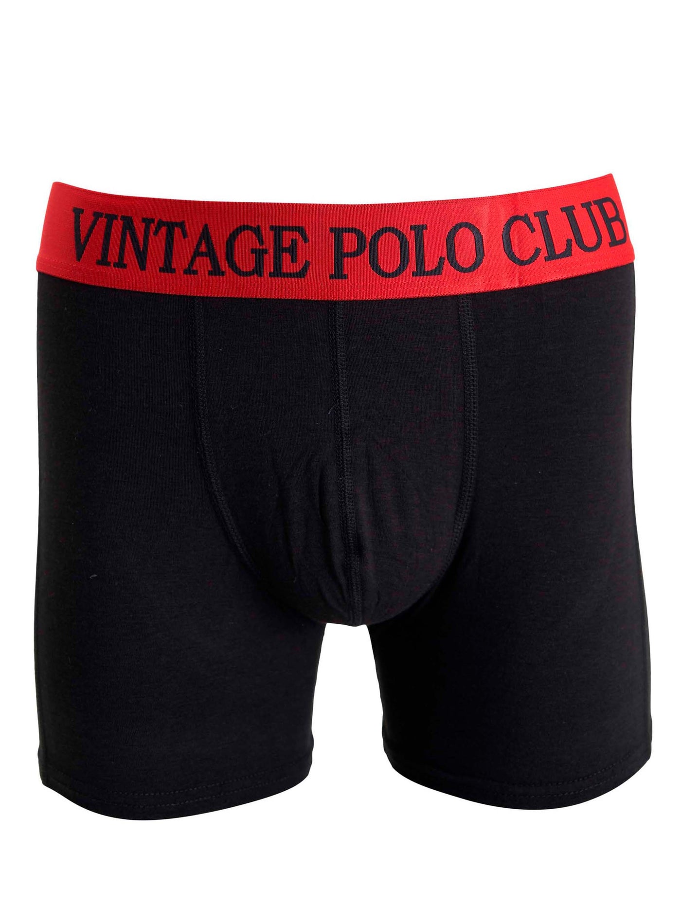 Bambus boxershorts underbukser til mænd sort med rød kant