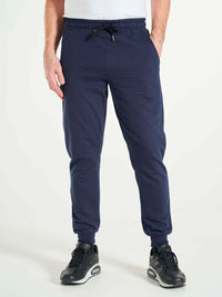 Basic sweatpants til mænd mørkeblå