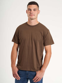Basic T-shirt 'Fr. Havn' - Chestnut