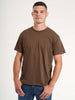 Basic T-shirt 'Fr. Havn' - Chestnut