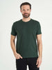 basic herre t-shirt bomuld mørkegrøn