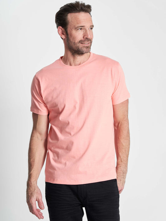 Basic T-shirt 'Fr. Havn' - Bright Coral