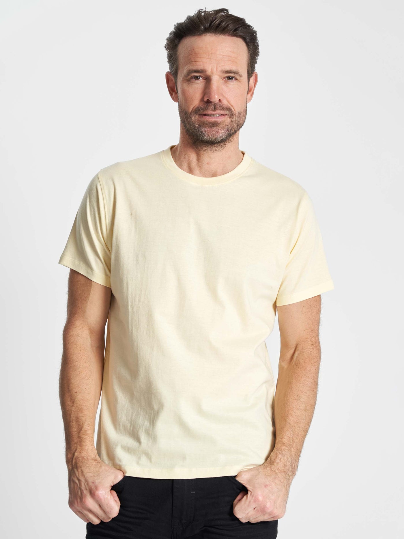 Basic T-shirt 'Fr. Havn' - Bright Yellow