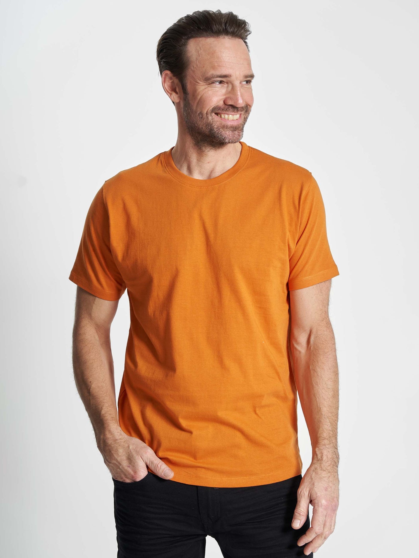 Basic T-shirt 'Fr. Havn' - Burned Orange