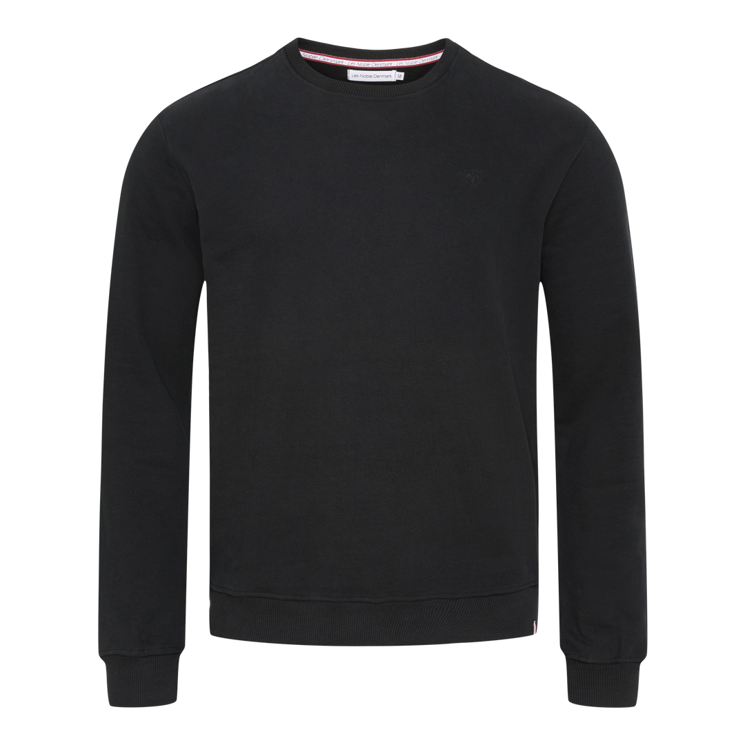 Bomuld Sweatshirt 'Silkeborg'  - Black