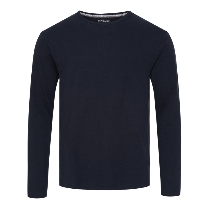 Langærmet T-shirt 'Lejre' - Dark Navy