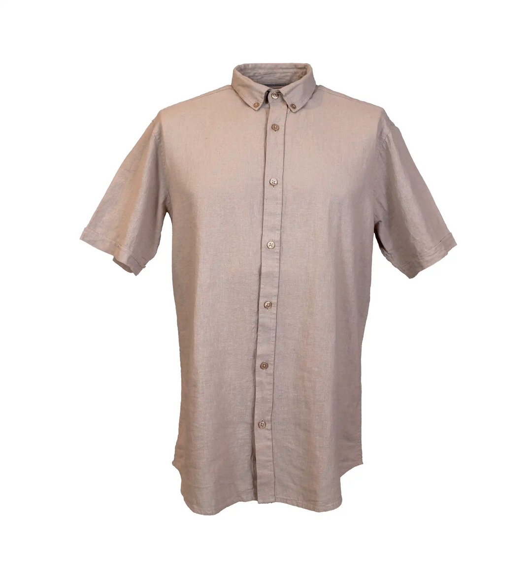 K/Æ Linen/Cotton Shirt S/S - Sand
