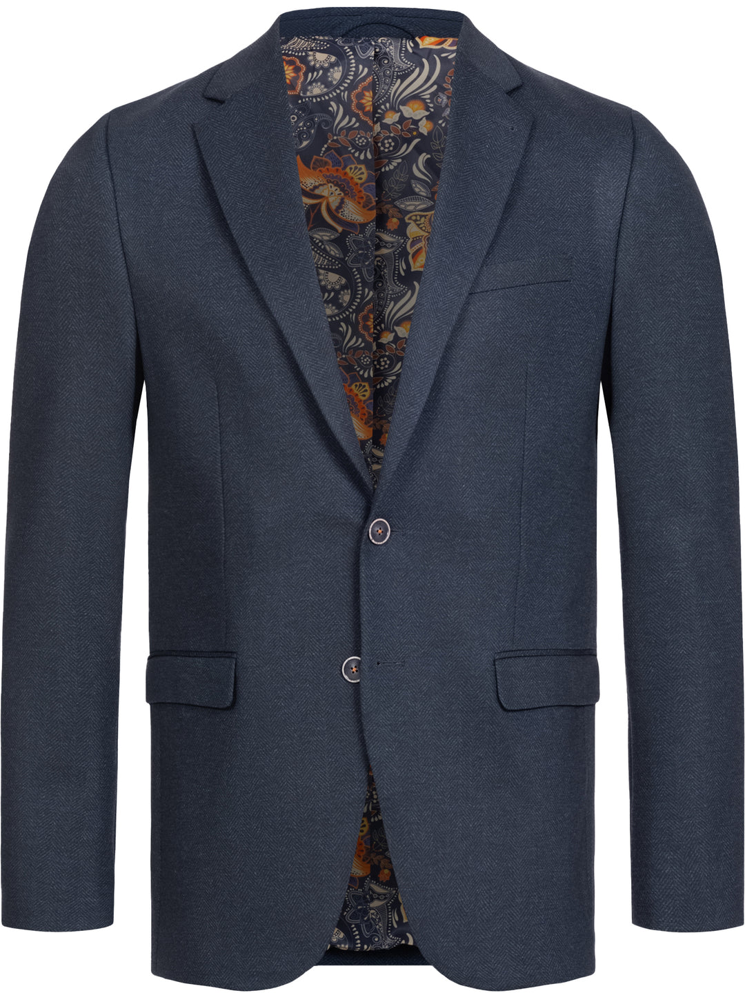 Performance Blazer '1002' - Blue Herringbone