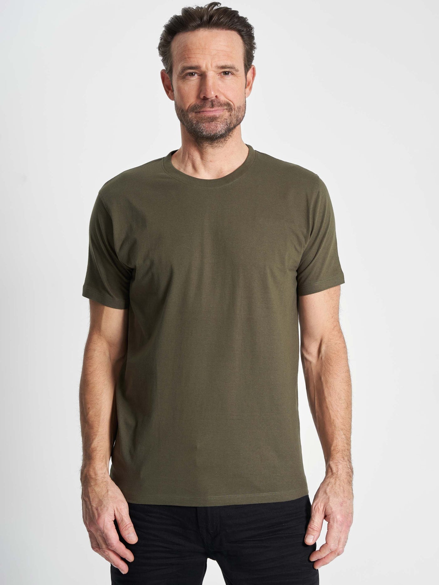 Basic T-shirt 'Fr. Havn' - Military Green