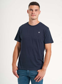 Basic økologisk herre t-shirt bomuld GOTS Certificeret Mørkeblå