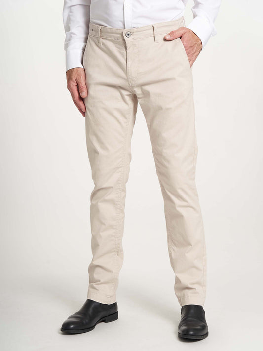 Chino bukser til mænd råhvid