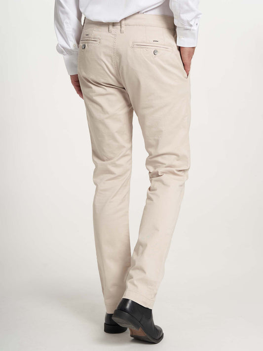 Chino bukser til mænd råhvid