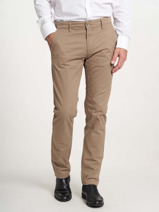 Chino bukser til mænd sand farvet