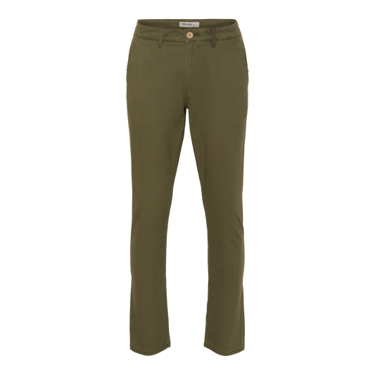 Stretch Chino 'Twister' - Olive Night