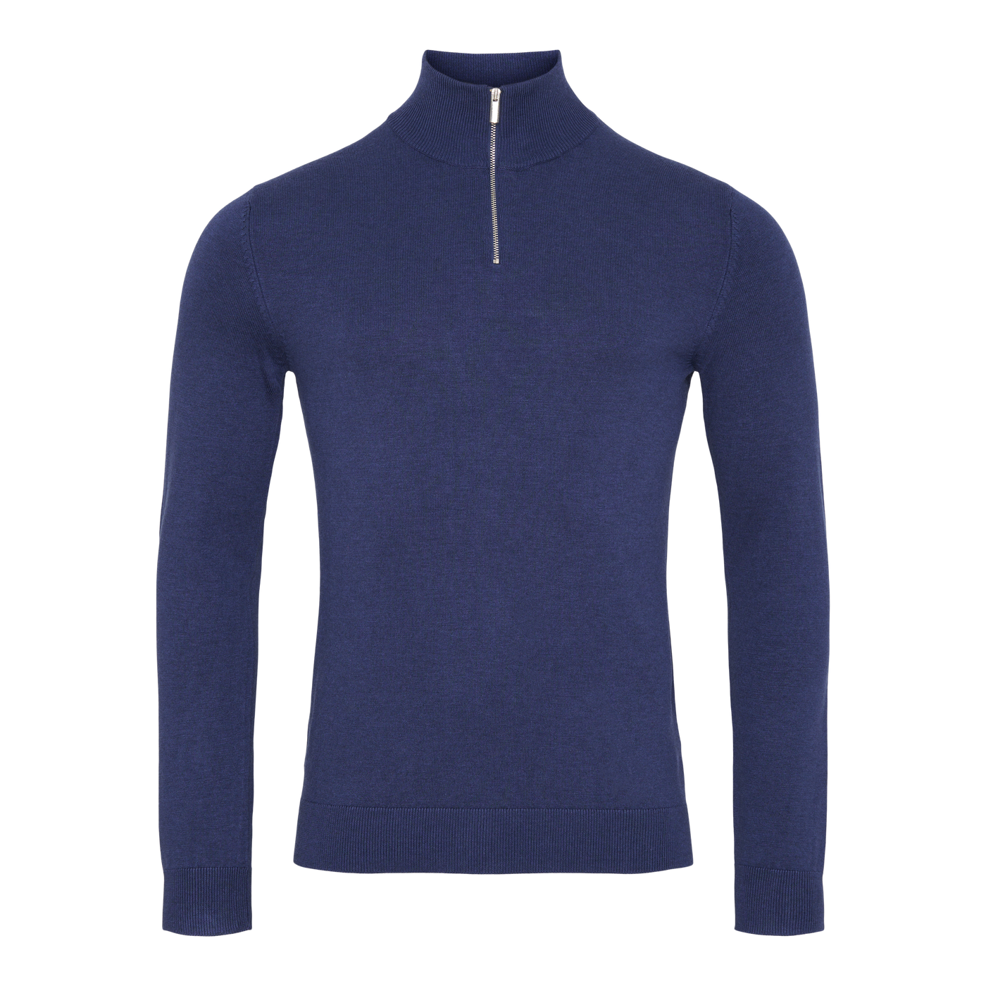 Halfzip Strik 'Mathias' - Blue Mel.