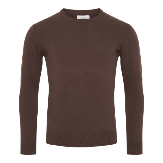 Pullover Strik 'Nyrup' - Chocolate Brown