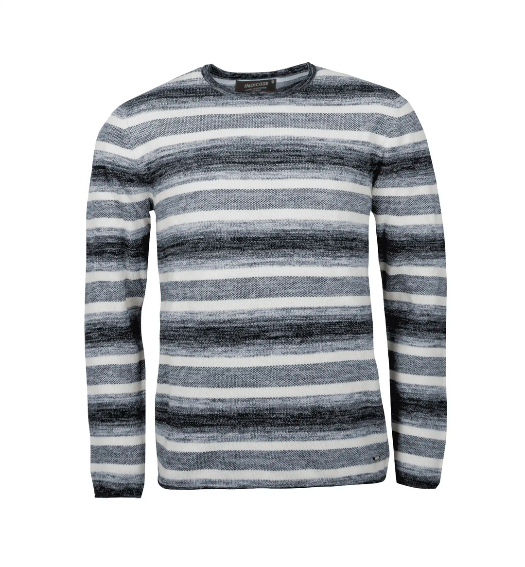 Stribet Striktrøje 'INLian' - Navy